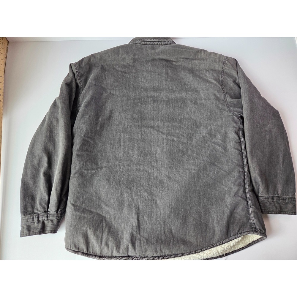 Vintage Northwest Territory Jacket Mens Large Black Heavy Duty Cotton Fur Lining - Picture 5 of 8